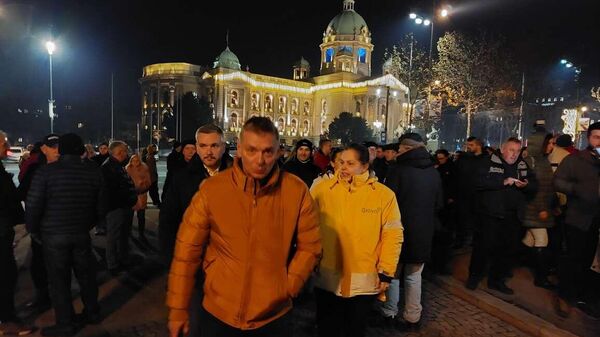 Protest Srbija protiv nasilja u Beogradu - Sputnik Srbija