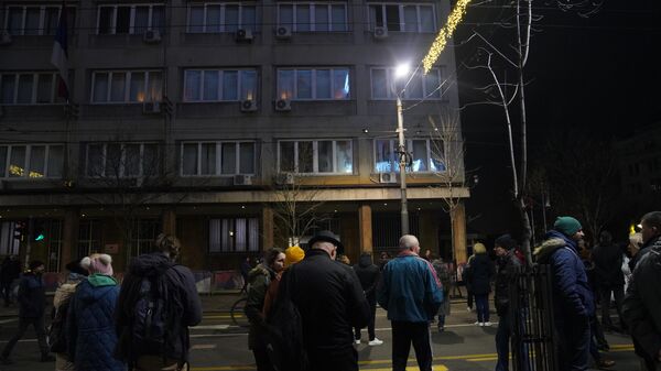 Protest pristalica SNP u beogradu - Sputnik Srbija