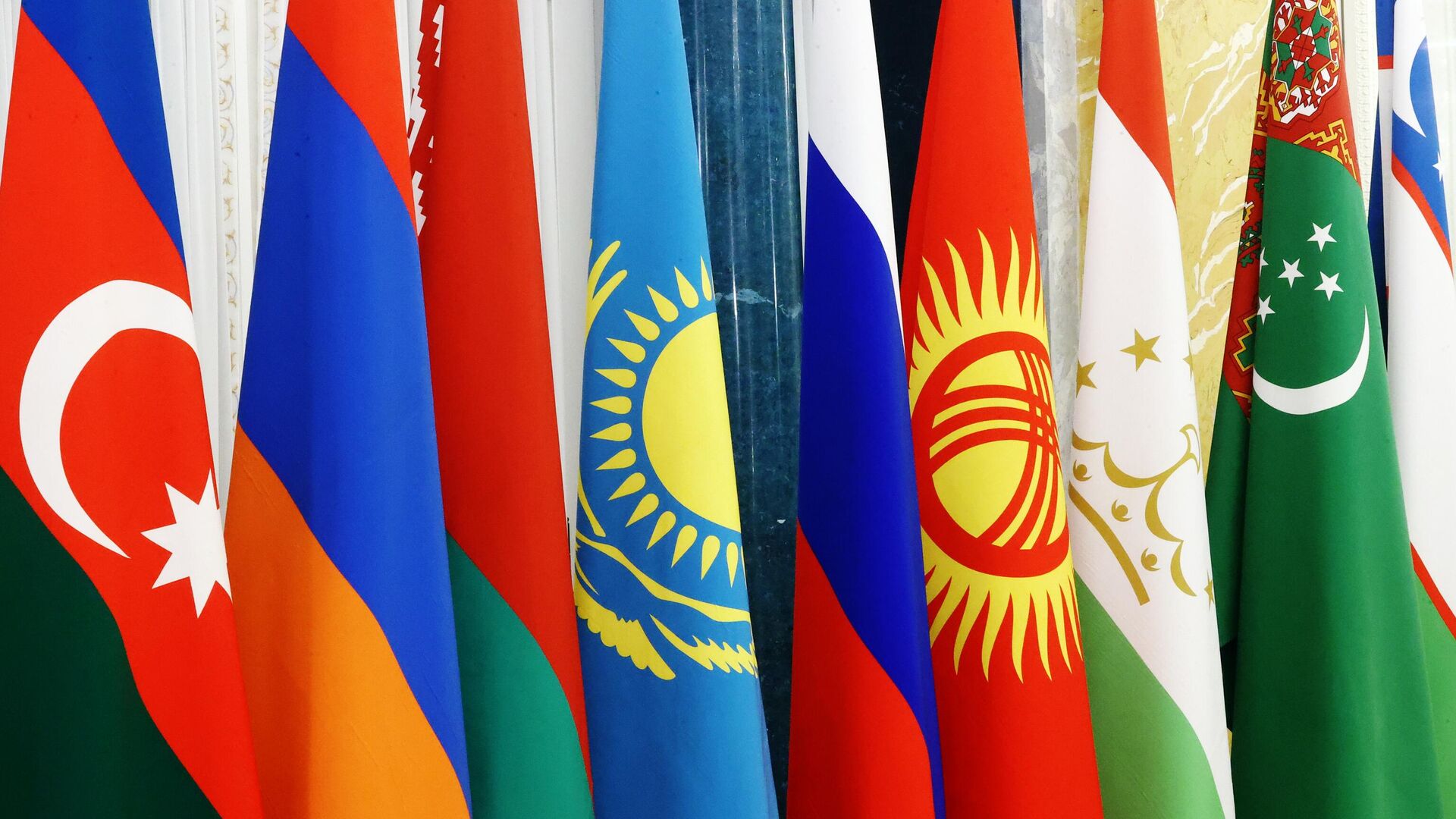 Zastave država-učesnica Zajednice Nezavisnih Država - Sputnik Srbija, 1920, 01.01.2024