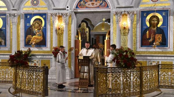 Božićna liturgija u Hramu Svetog Save - Sputnik Srbija