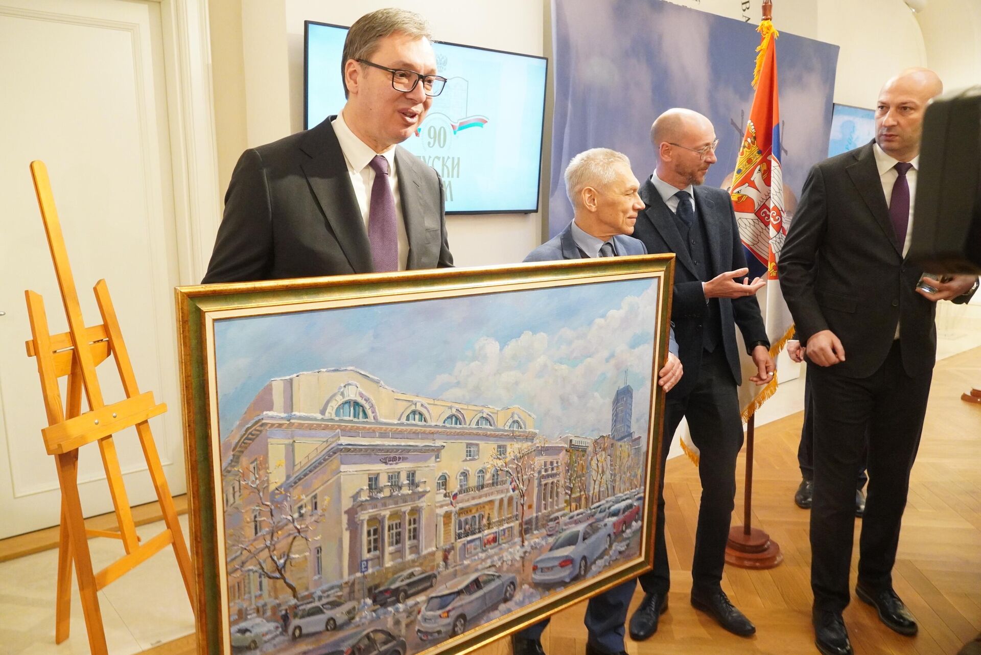 Aleksandar Vučić i Aleksandar Bocan-Harčenko u Ruskom domu Aleksandar Vučić i Aleksandar Bocan-Harčenko u Ruskom domu - Sputnik Srbija, 1920, 10.01.2024