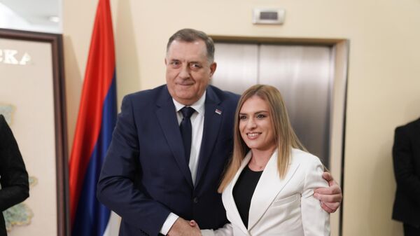 Milorad Dodik i Milica Đurđević Stamenkovski - Sputnik Srbija