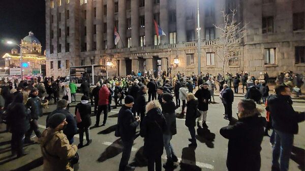 Protest koalicije Srbija protiv nasilja - Sputnik Srbija