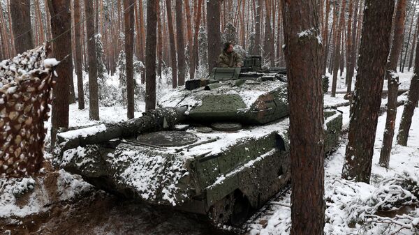 Ukrajinski tenk leopard 2A5 - Sputnik Srbija