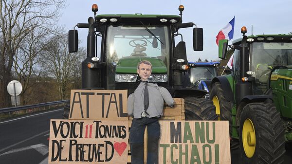 Протест фармера у Француској. - Sputnik Србија