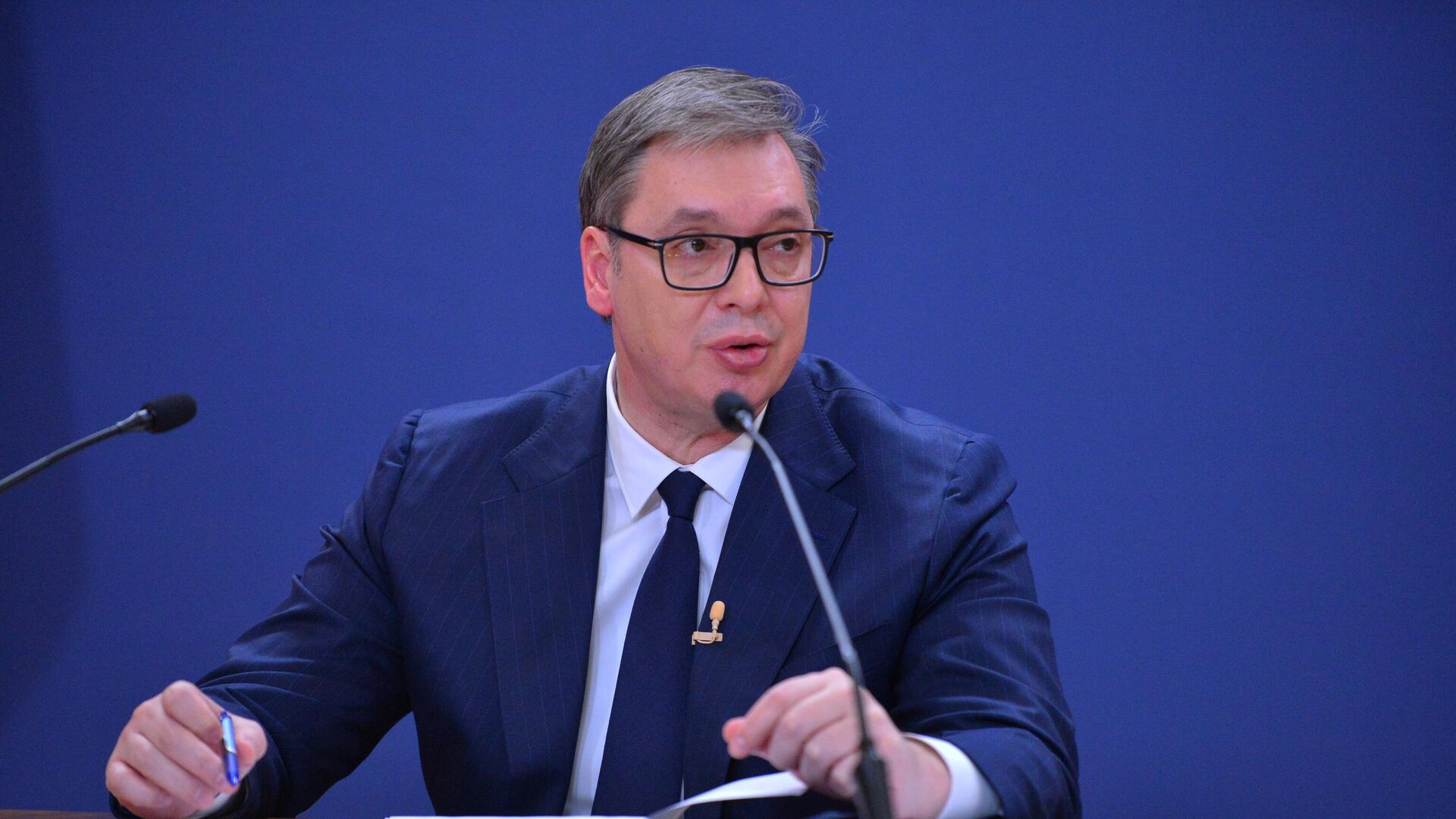 Председник Србије Александар Вучић Председник Србије Александар Вучић - Sputnik Србија, 1920, 22.04.2024