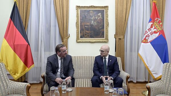 Ministar odbrane Srbije Miloš Vučević sastao se sa nemačkim kolegom Borisom Pistorijusom - Sputnik Srbija
