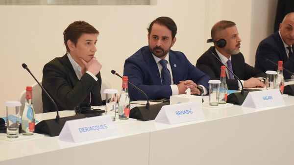 Predsednik Vlade Srbije Ana Brnabić na panel diskusiji Budućnost mobilnosti na Svetskom samitu vlada u Dubaiju. - Sputnik Srbija