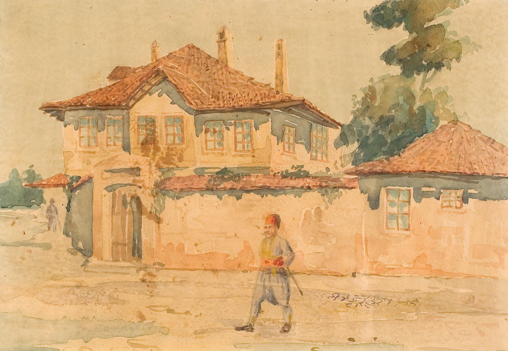 Nepoznati autor, Dositejev licej, akvarel - Sputnik Srbija, 1920, 26.02.2024