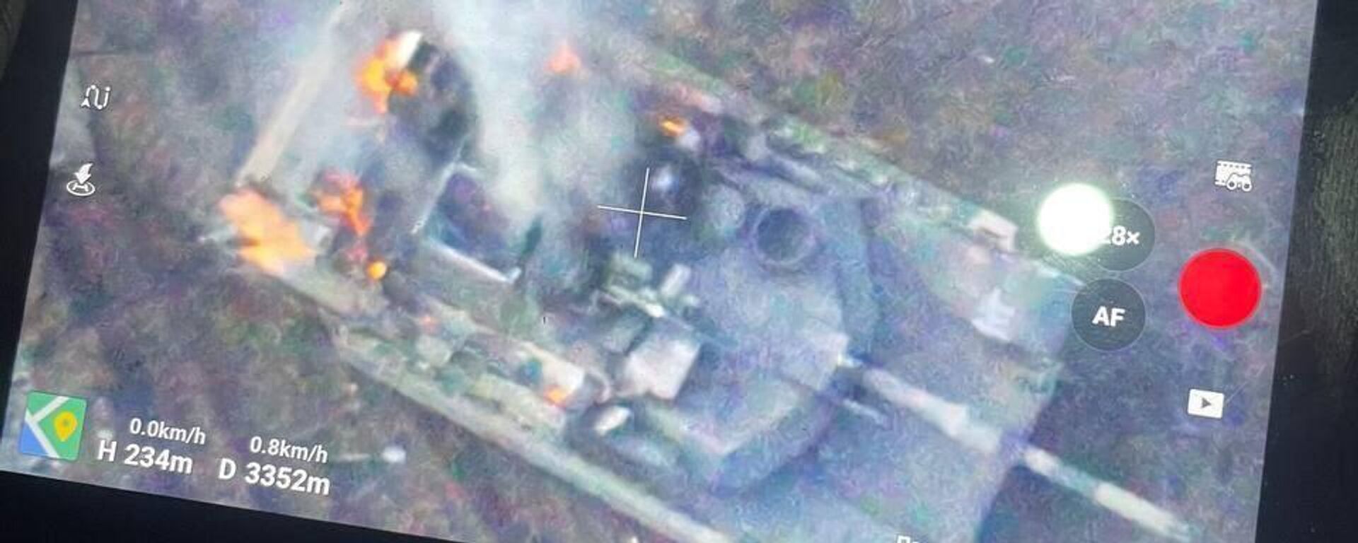 Танк Abrams, который подбили FPV-дроном на Авдеевском направлении - Sputnik Србија, 1920, 05.03.2024