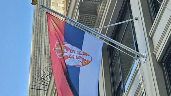 Svečana ceremonija podizanja zastave Republike Srbije povodom proglašenja Dana srpskog nasleđa u Njujorku - Sputnik Srbija