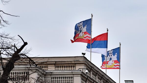 Zastave na Skupštini grada - Sputnik Srbija