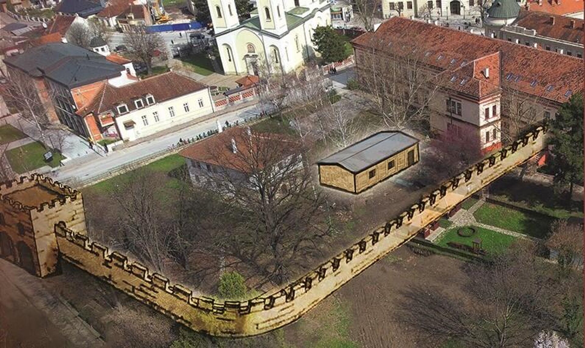 Археолози су реконструисали изглед два зида бедема утврђења које су пронашли у парку Музеја - Sputnik Србија, 1920, 29.03.2024