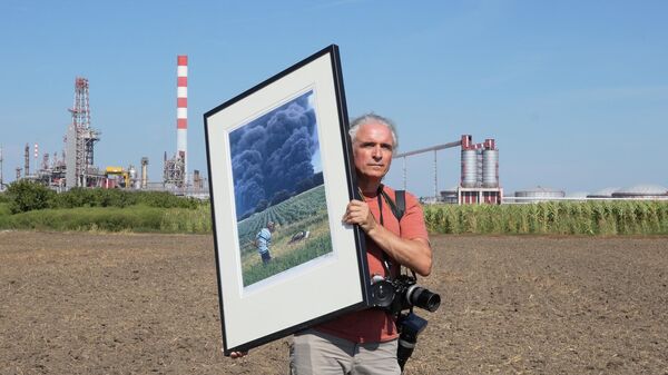 Jovanović na mestu gde je nastala njegova fotografija koja je obišla svet - Sputnik Srbija