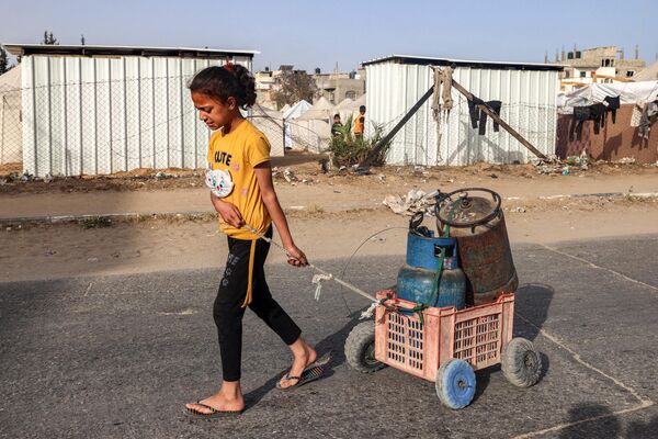 Rafa u Pojasu Gaze jedan od gradova koji je gotovo svakodnevna meta izraelskih vazdušnih napada. - Sputnik Srbija