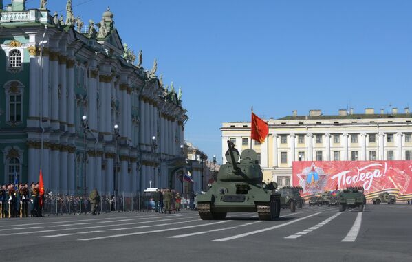 Proba Parade pobede u Sankt Peterburgu - Sputnik Srbija