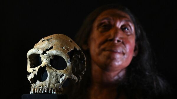 Тим научника са британског Универзитета Кембриџ направио је 3Д модел лица неандерталске жене старе око 40 година на основу њених остатака старих 75.000 година - Sputnik Србија