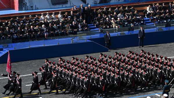 Војна парада у Москви, посвећена 79. годишњици победе у Другом светском рату - Sputnik Србија