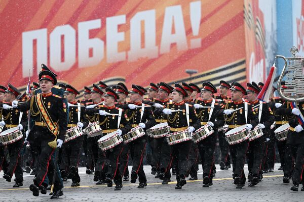 Vojni orkestar na Paradi pobede u Moskvi - Sputnik Srbija