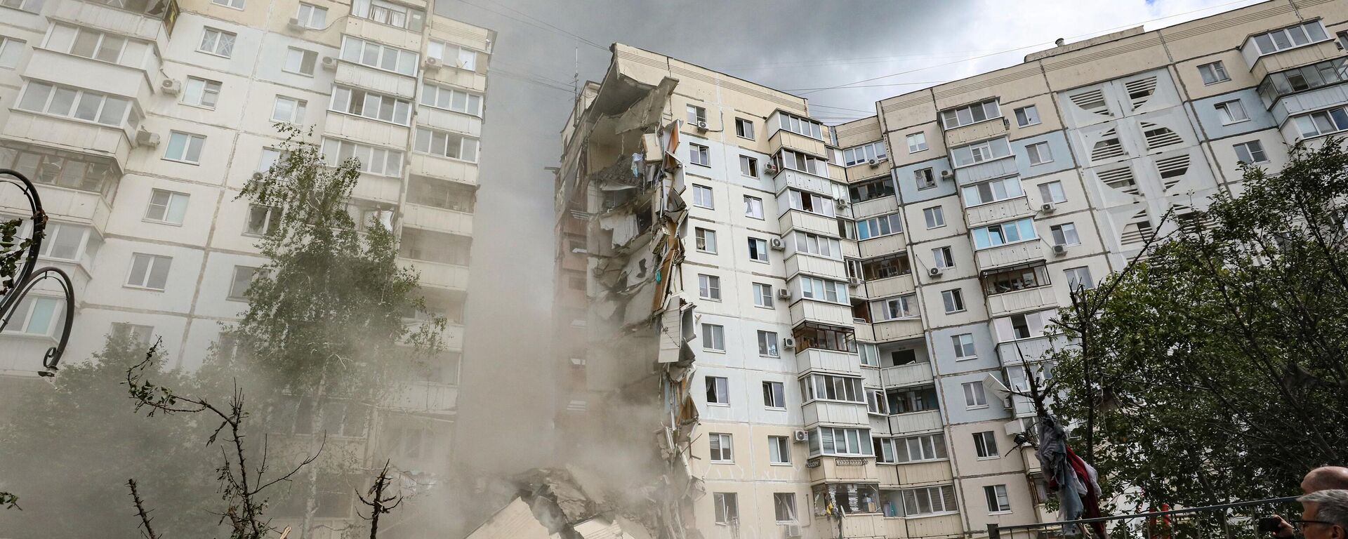 Зграда у Белгороду уништена у нападу кијевских снага  - Sputnik Србија, 1920, 12.05.2024