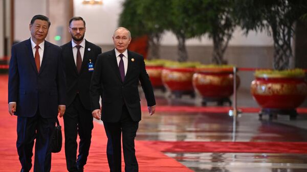 Путин и Си у Пекингу - Sputnik Србија