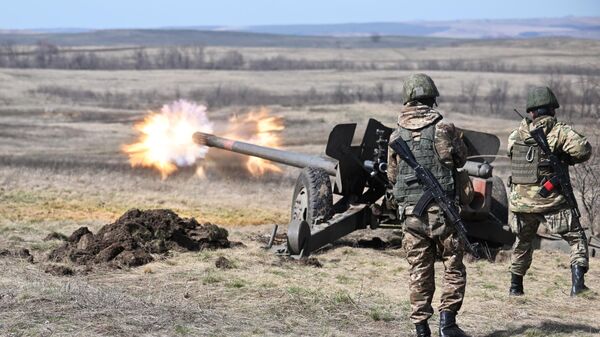 Pripadnici ruske artiljerije u zoni specijalne vojne operacije - Sputnik Srbija