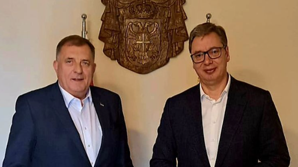 Predsednik Srbije Aleksandar Vučić i predsednik RS Milorad Dodik - Sputnik Srbija