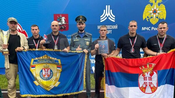 Ватрогасци-спасиоци из Србије освојили друго место на међународном такмичењу у Москви - Sputnik Србија