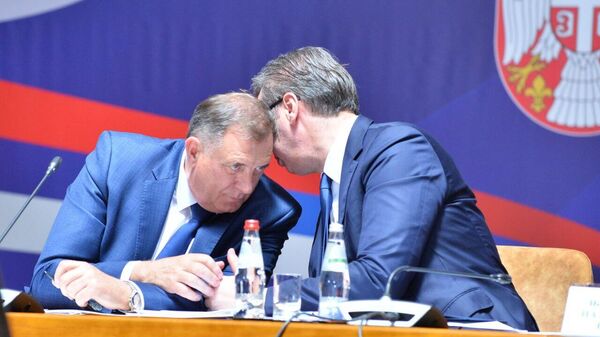 Aleksandar Vučić i Milorad Dodik - Sputnik Srbija