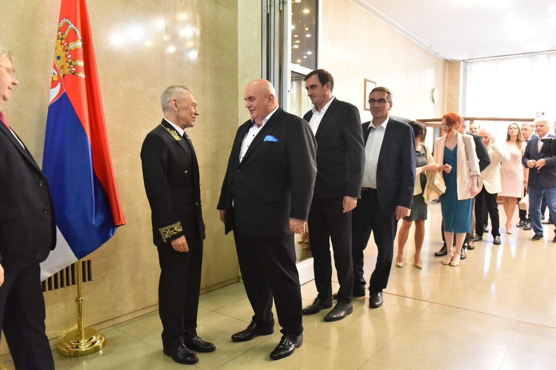 Ambasador RF u Beogradu Aleksandar Bocan-Harčenko sa predsednikom Jedinstvene Srbije Draganom Markovićem povodom obeležavanja Dana Rusije  - Sputnik Srbija, 1920, 10.06.2024