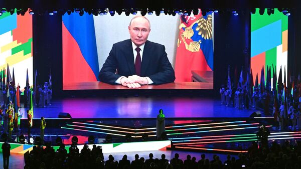 Ruski predsednik Vladimir Putin otvara Igre BRIKS u Kazanju - Sputnik Srbija