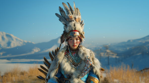 Standard lepote Mongolije na slici generisanoj veštačkom inteligencijom - Sputnik Srbija