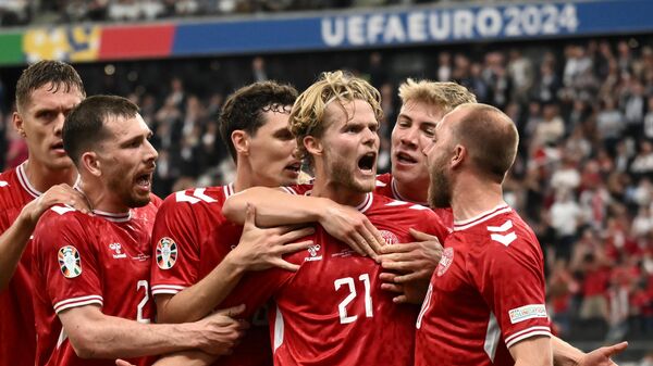 Данци славе гол за изједначење против Енглеске - Sputnik Србија