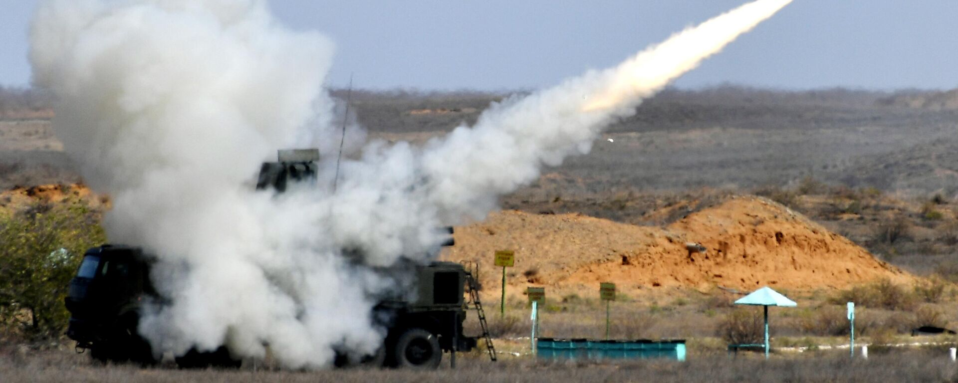 Rad sistema pancir-S na vežbama u Astrahanjskoj oblasti - Sputnik Srbija, 1920, 13.04.2025