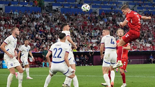 Fudbalska reprezentacija Srbije igra protiv Danske. - Sputnik Srbija