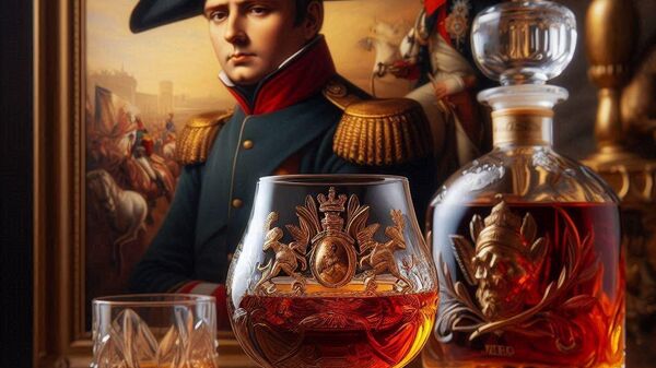 Konjak i Napoleon – ilustracija  - Sputnik Srbija