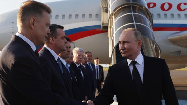 Ruski predsednik Vladimir Putin u Astani - Sputnik Srbija