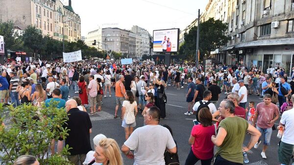 Protest u Beogradu protiv rudarenja litijuma - Sputnik Srbija