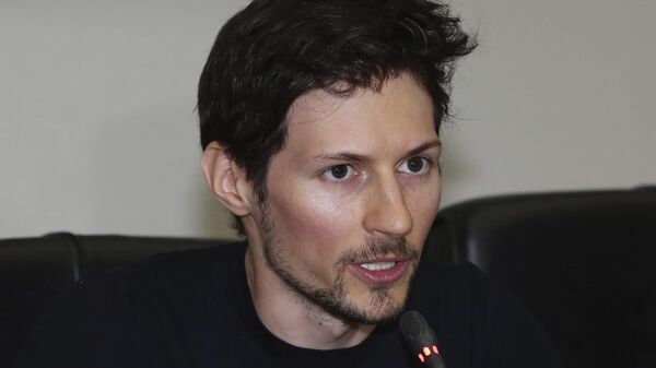 Telegram co-founder Pavel Durov speaks during a press conference following his meeting with Indonesian Communication and Information Minister Rudiantara in Jakarta, Indonesia Tuesday, Aug. 1, 2017.  - Sputnik Србија