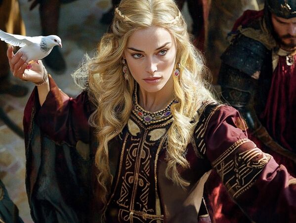 Prema ruskoj hronici "Povest minulih leta", kneginja Olga se pojavljuje na istorijskoj sceni 945. godine, posle smrti svoga muža, kijevskog kneza Igora koji je ubijen dok je skupljao danak od plemena Drevljana. Ovako AI vidi osvetu kneginje Olge.  - Sputnik Srbija