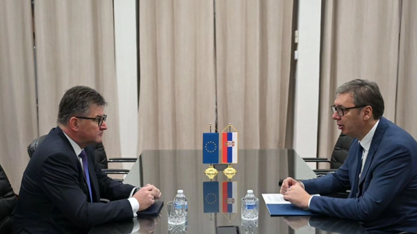 Aleksandar Vučić i Miroslav Lajčak - Sputnik Srbija