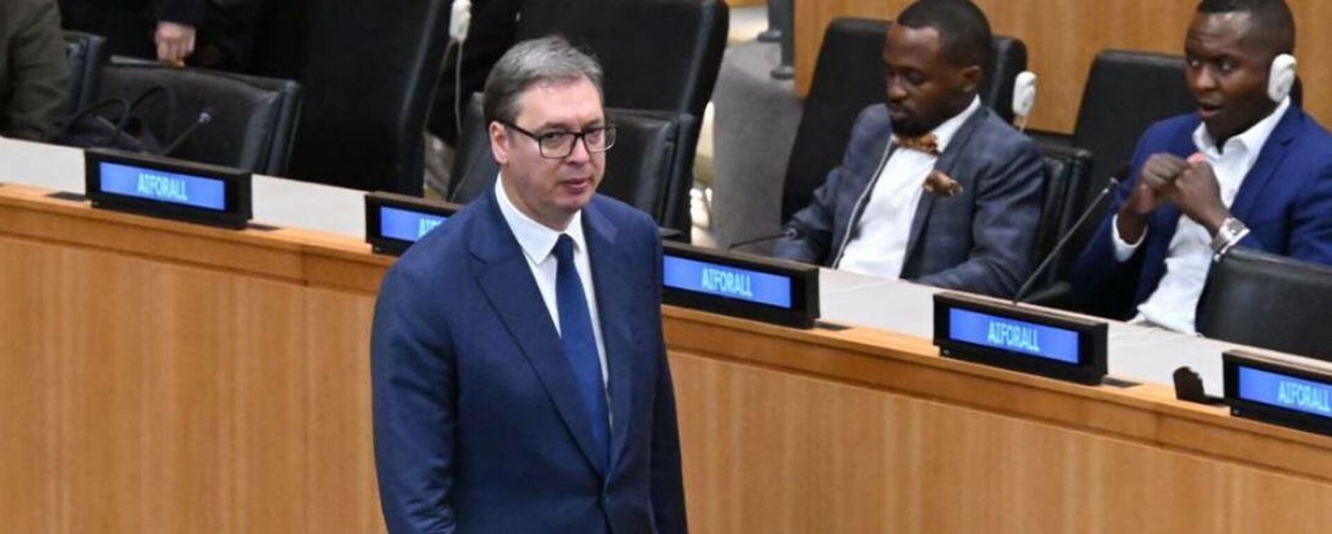 Aleksandar Vučić u UN - Sputnik Srbija, 1920, 26.09.2024