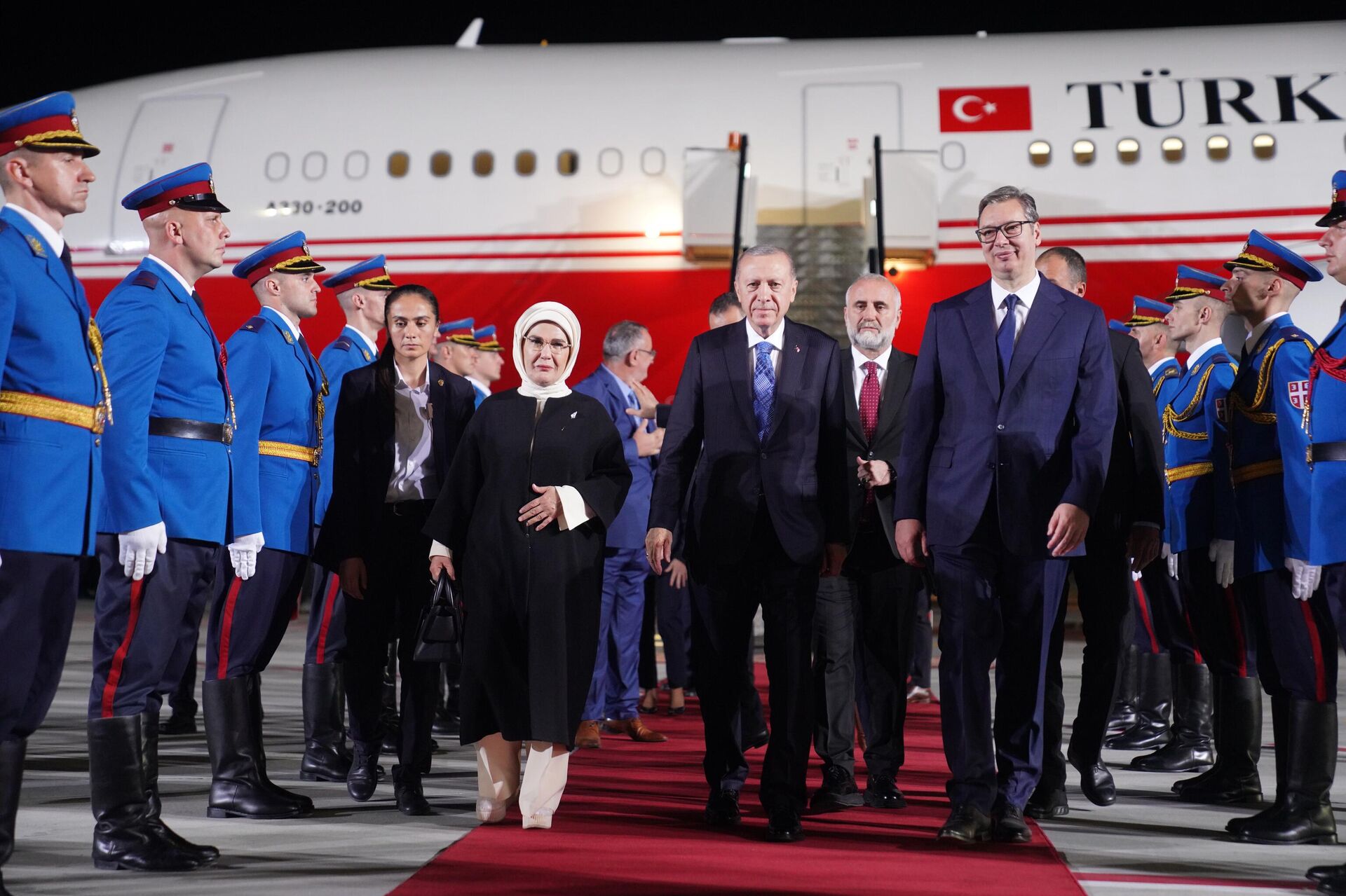 Predsednik Turske Redžep Tajip Erdogan i predsednik Srbije Aleksandar Vučić - Sputnik Srbija, 1920, 10.10.2024