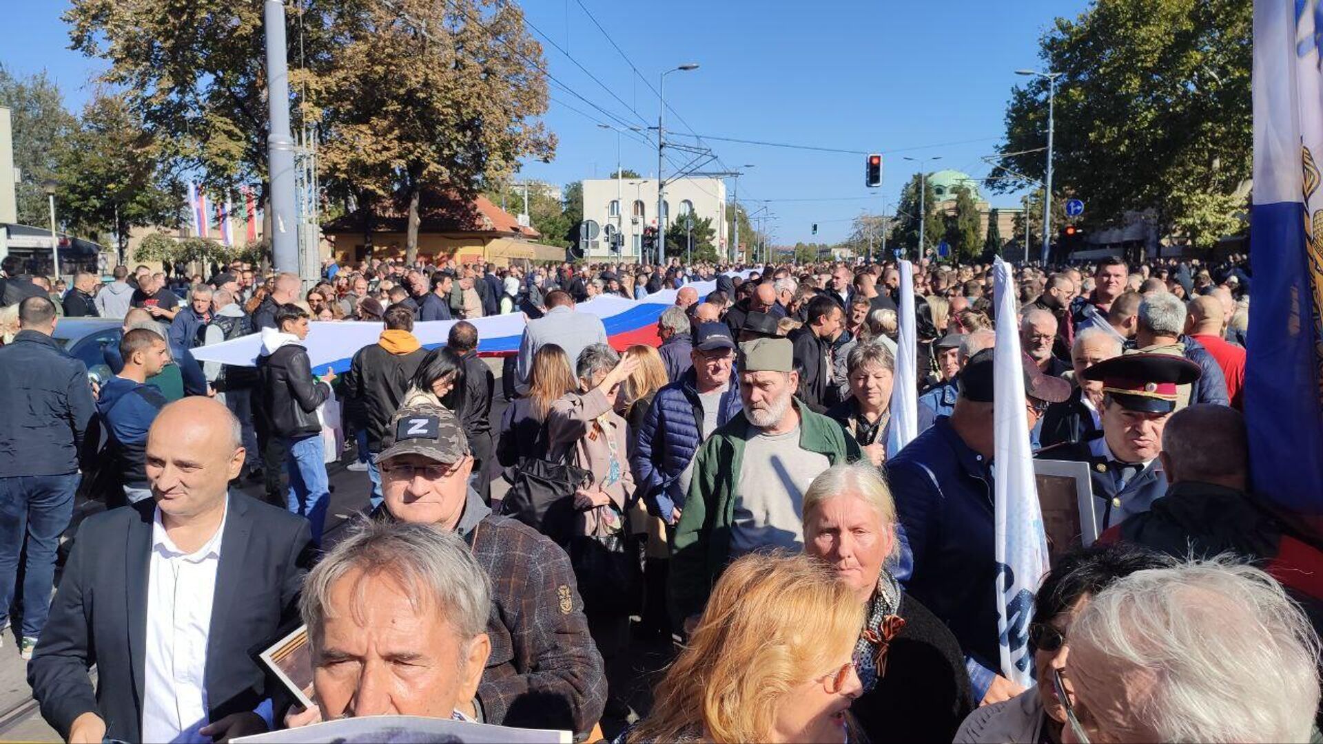 Marš Besmrtnog puka u Beogradu povodom 80 godina od oslobođenja Beograda od nemačke okupacije u Drugom svetskom ratu - Sputnik Srbija, 1920, 20.10.2024