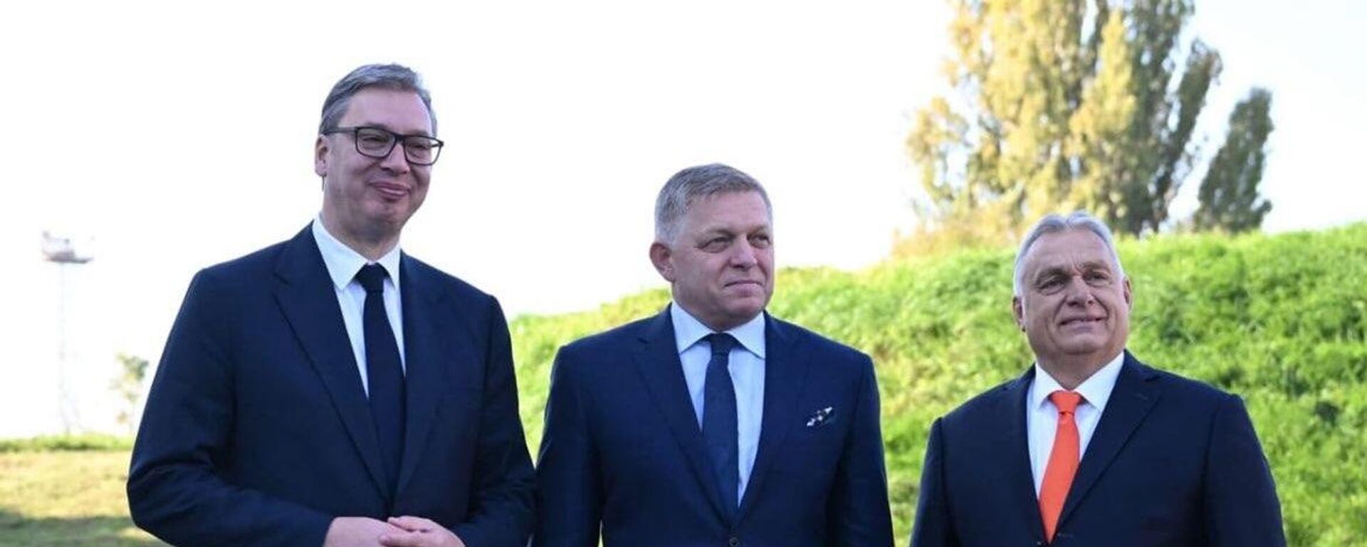 Aleksandar Vučić, Robert Fico i Viktor Orban - Sputnik Srbija, 1920, 23.10.2024