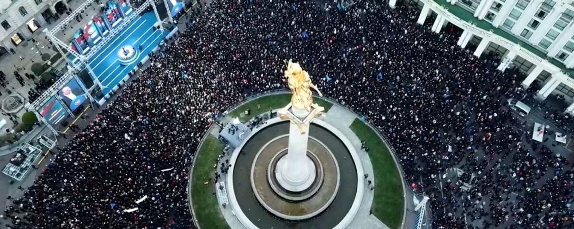 Georgian Dream supporters in Tbilisi - Sputnik Srbija, 1920, 27.10.2024