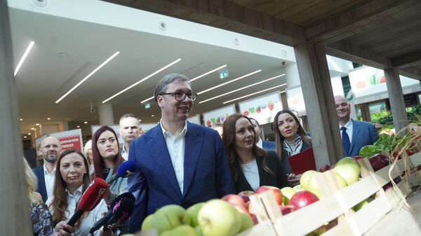 Aleksandar Vučić na otvaranju Nacionalnog festivala hrane - Sputnik Srbija