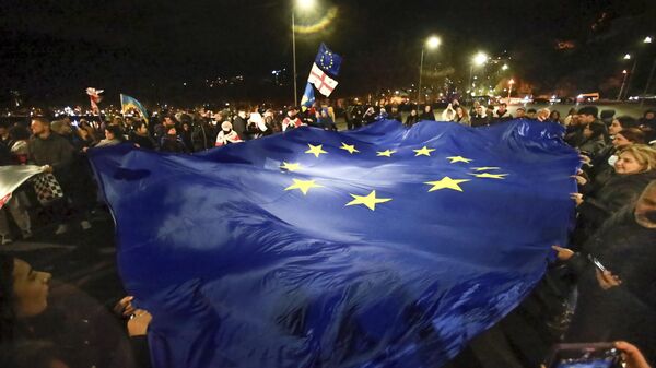 Protesti opozicije u Gruziji. - Sputnik Srbija