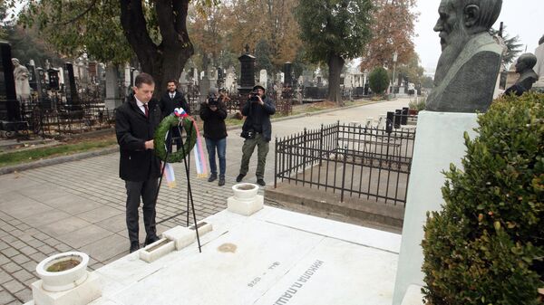 Ministar spoljnih poslova Marko Đurić položio je venac na grob Nikole Pašića - Sputnik Srbija