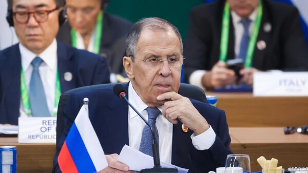 Ministar spoljnih poslova Rusije Sergej Lavrov na samitu G20 u Rio de Žaneiru - Sputnik Srbija